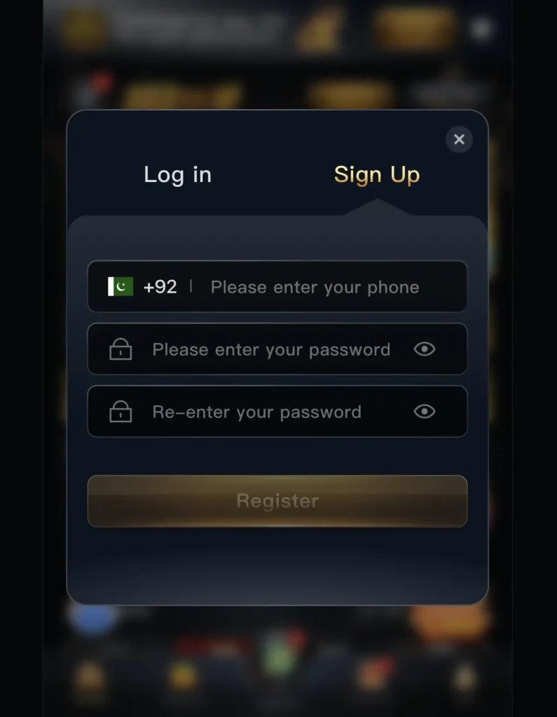 Register on 222RS